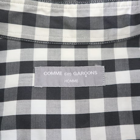 AD2000 COMME des GARCONS HOMME "切り替えギミック" ギンガム チェック シャツ