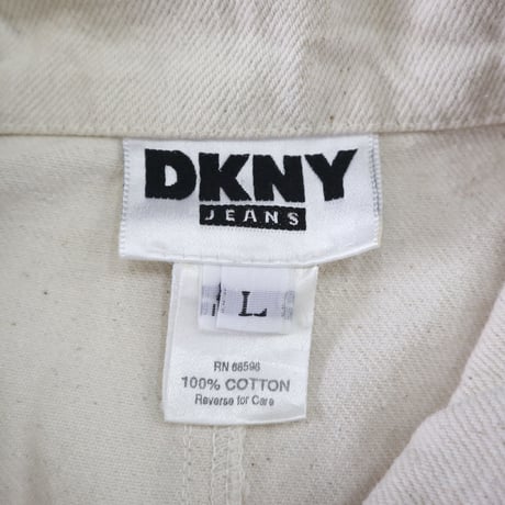 "Big Size" 90's DKNY JEANS キャンバス カバーオール ジャケット Lサイズ USA製