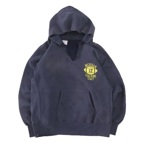 80's CHAMPION RW SWEAT PARKA "MICHIGAN" 4段 プリント XLサイズ USA製