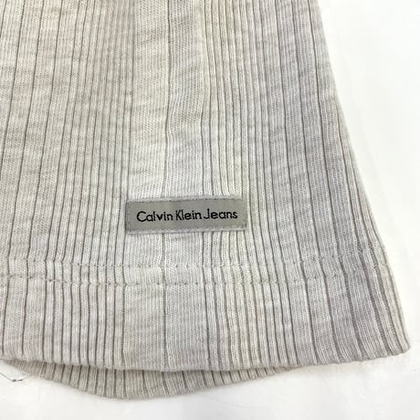 90s〜 Calvin Klein Jeans テレコ Tシャツ Lサイズ