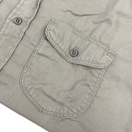 "Good Size" 60's Lee "マチ付き" Work Shirt 16 Medium USA製