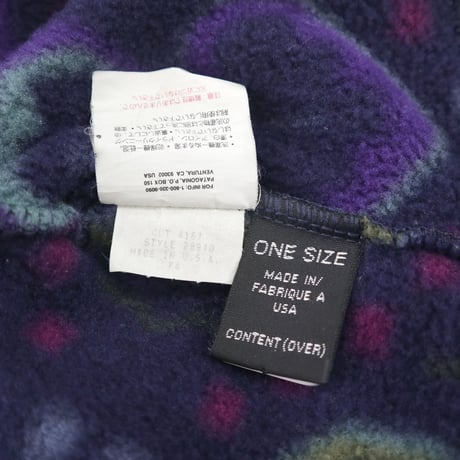90's Patagonia フリース キャップ "タペストリー" Lサイズ USA製