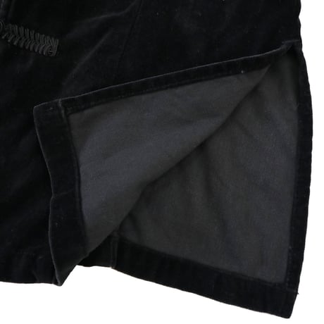 90's～ MERONA "Velor" China Jacket Black Mサイズ HONG KONG製