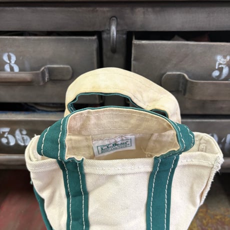 "Rare" "Mini" ～90's L.L. Bean "1色タグ" BOAT AND TOTE Canvas Bag