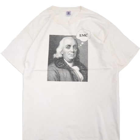 90'～00's DELTA "Benjamin Franklin" 両面 プリント Tシャツ XLサイズ