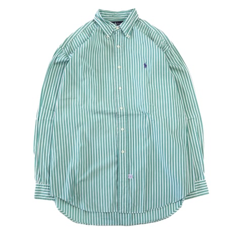 90's Ralph Lauren Stripe BD Shirt Lサイズ