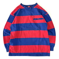 90's World Island "Wide Border" LS Pocket Tee Lサイズ USA製