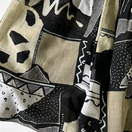 ～00's Print Chiffon Culottes USA製