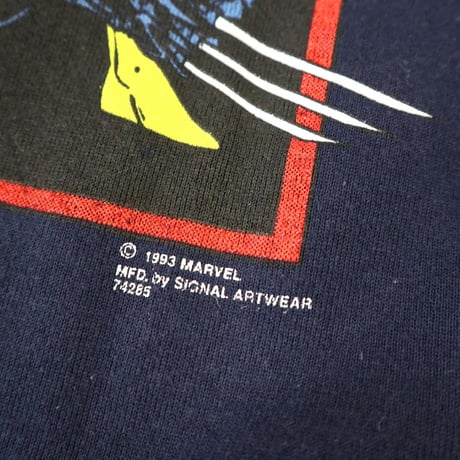 90’s MARVEL "X-MEN" 両面プリント スウェット NAVY USA製