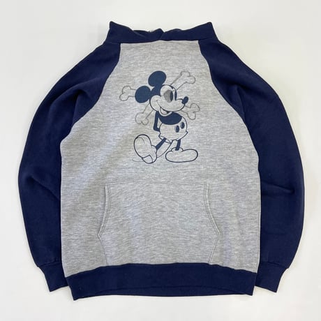 "Women's Size" 80's Disney "Mickey Mouse" "Hand Paint" Sweat Parka Mサイズ USA製