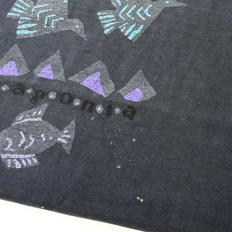 "boro" "Black Fade" 90's Patagonia "Block Logo" Tシャツ XLサイズ USA製