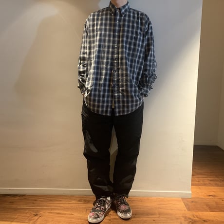 90's Ralph Lauren "BLAIRE" Plaid BD Shirt Lサイズ