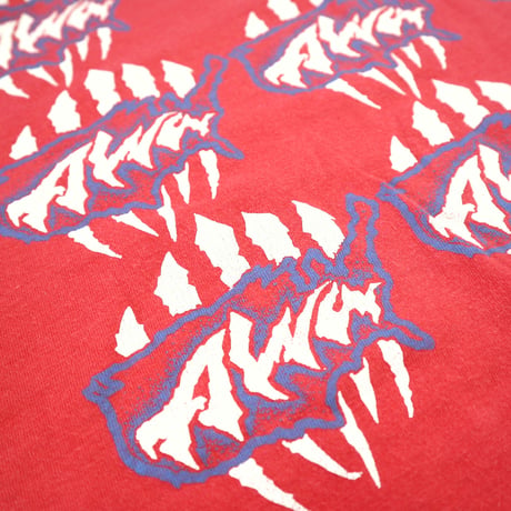 ～90's ALVA "Scratch Logo" 両面 プリント Tシャツ USA製