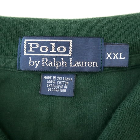 90's～ Polo Ralph Lauren LS Polo Shirt XXLサイズ