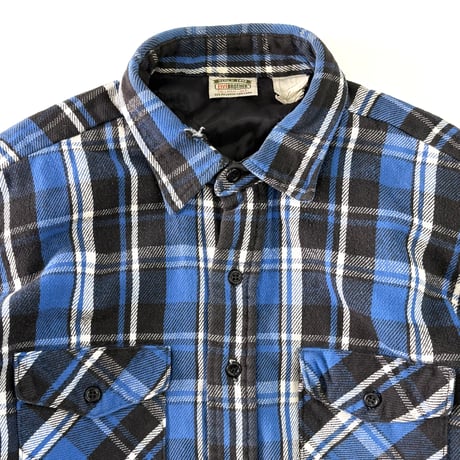 "Good Color" 90's FIVE BROTHER "Quilting Lined" Flannel Shirt XLTサイズ