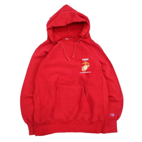 90's CHAMPION RW SWEAT PARKA "USMC" XLサイズ USA製