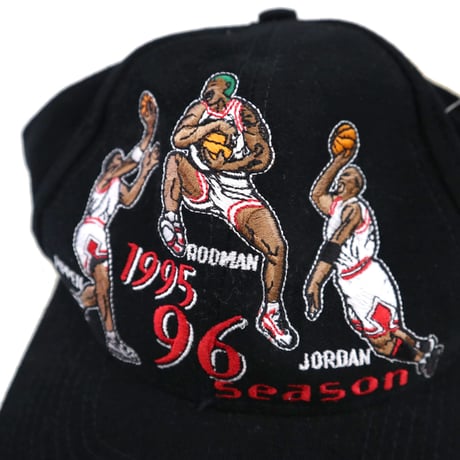 Deadstock 90's "Jordan" "Rodman" "Pippen" 6-panel Cap TAIWAN製