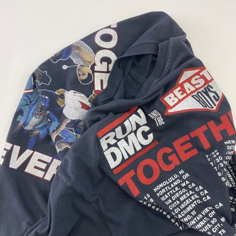 80's Beastie Boys×RUN DMC "Together Forever" "両面" Tシャツ