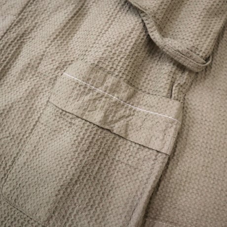 80's Italian ARMY Hospital Gown Coat "Over Dye" Beige