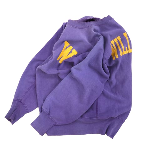 "Rare Color" "Super Fade" 90's CHAMPION RW SWEAT "WILLIAMS" 両面 プリント Lサイズ USA製