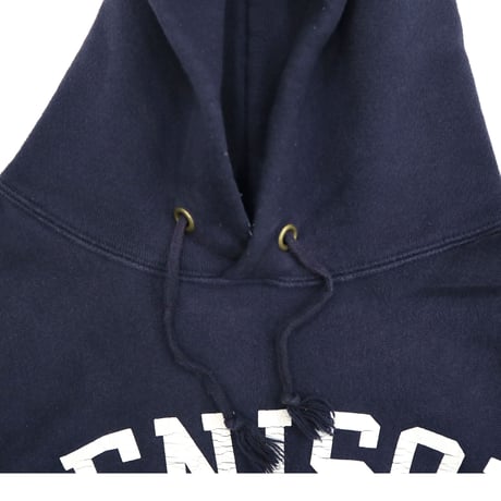 90’s CHAMPION RW SWEAT PARKA "DENISON 211" Navy XLサイズ USA製