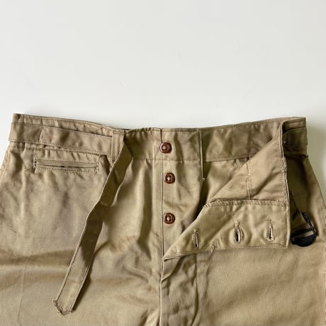 40's US ARMY Belted Chino Short Pants W30