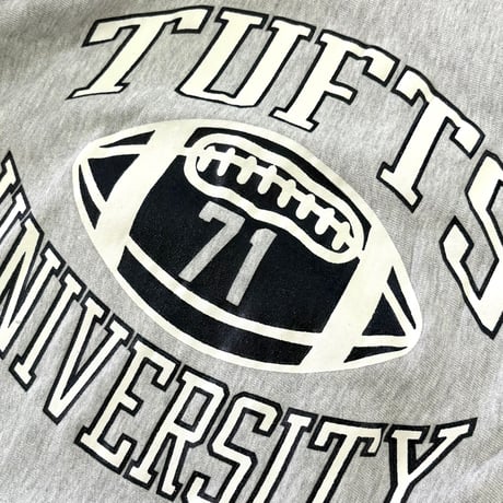 90's CHAMPION RW SWEAT "Hood Cut" "TUFTS～" "両面" XLサイズ USA製