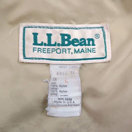 80's L.L. Bean Goose Down Jacket Lサイズ USA製