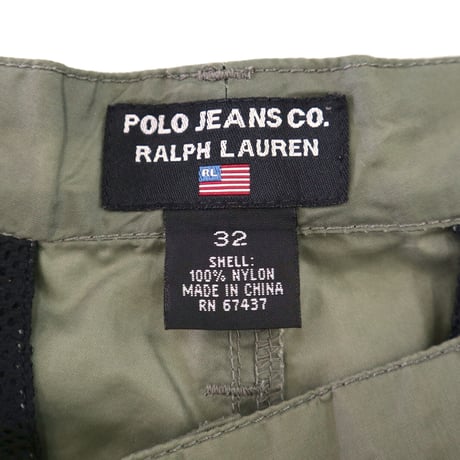 90's～ Polo Jeans "Packable" Tech Nylon Short Pants W32