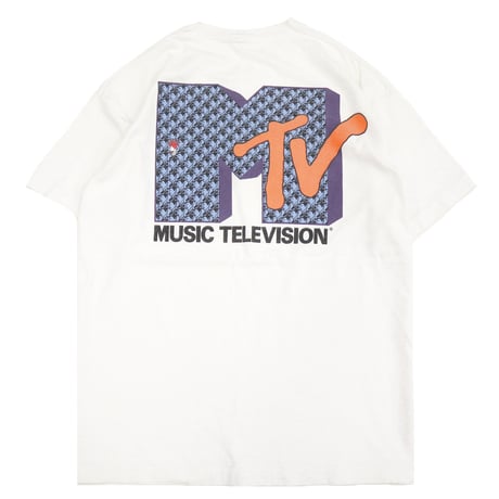 ～90's Fruit of the loom "MTV" 両面 プリント Tシャツ XLサイズ USA製