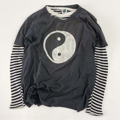 80's～90's Shirt Tex "Yin Yang" プリント Tシャツ XLサイズ USA製