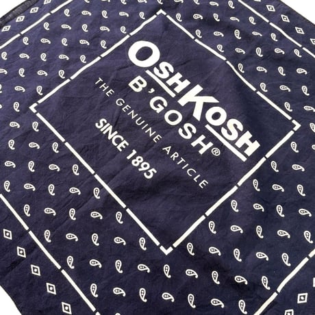 70's～ OSHKOSH "Navy/Red Paisley" All Cotton Bandana (sold separately)