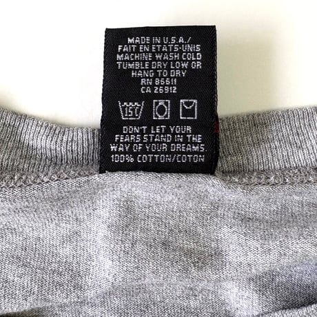 90's NO FEAR "2tone" Football LS Tee XLサイズ USA製
