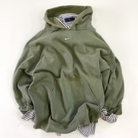 "Rare Color" 90's NIKE "Small Center Swoosh" Sweat Parka XLサイズ USA製