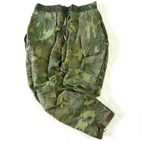 60's US ARMY "ERDL" Jungle Fatigue Pants Medium Regular