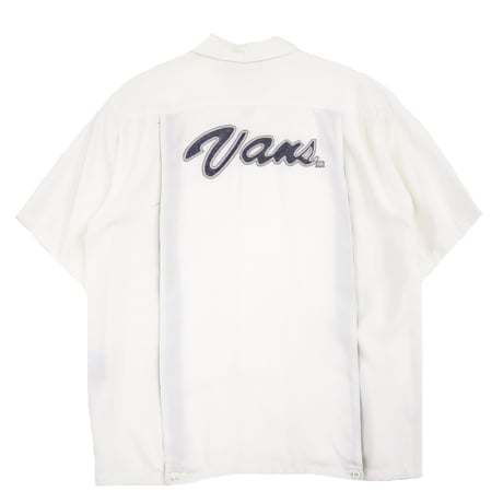90's～00's VANS オープンカラー レーヨン 半袖 シャツ Lサイズ