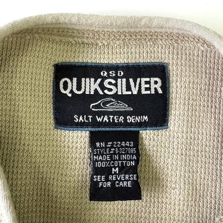 90's～ Quiksilver Henley Neck Tops Mサイズ (fits XL)