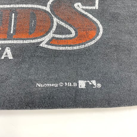 "boro" "Super Black Fade" 90's Nutmeg "Barry Bonds" Tシャツ