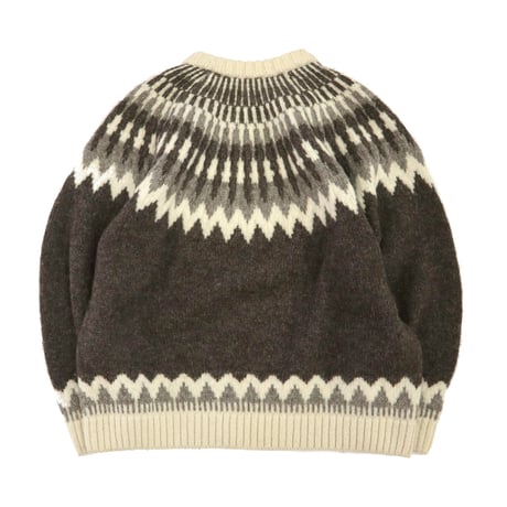 "Good Color" 80's LANDS' END Nordic Pattern Wool Alpaca Sweater XLサイズ ENGLAND製