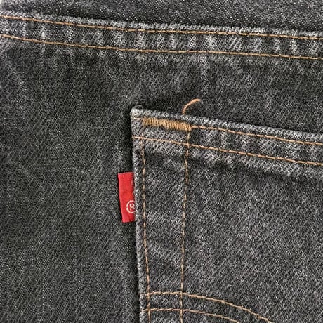80's Levi's 501 "先染め" Black Denim Pants W36 USA製