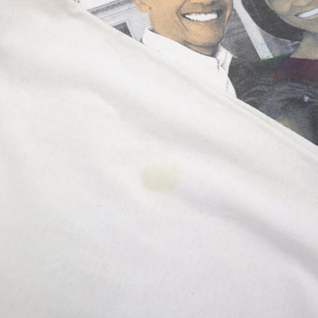 00's Fruit of the loom "Obama" 両面 プリント LS Tシャツ XLサイズ