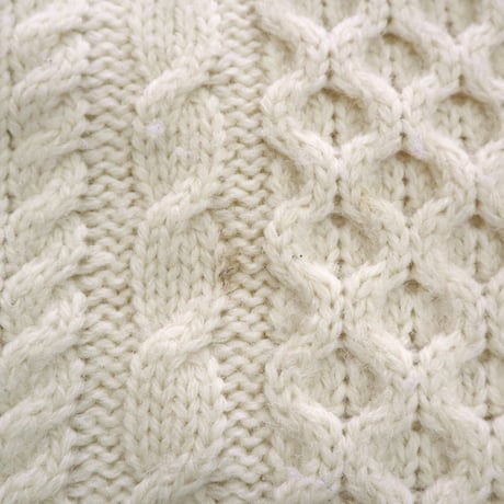 "Big Size" 80's L.L. Bean Wool Aran Sweater XLサイズ IRELAND製