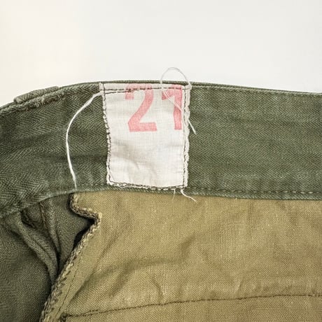 60's French ARMY "M-47" HBT Cargo Pants 21