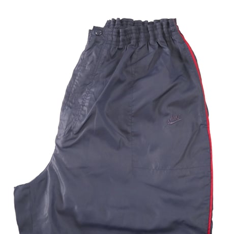 80's NIKE "紺タグ" "縦ナイキ" Nylon Pants XLサイズ