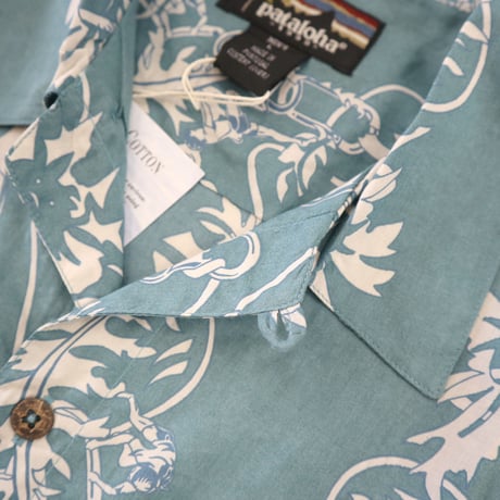 Deadstock 90's Patagonia "pataloha" フローラルクライマー柄 アロハ シャツ Lサイズ