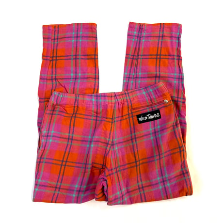 Wild Things Tartan Check Flannel Easy Pants Mサイズ
