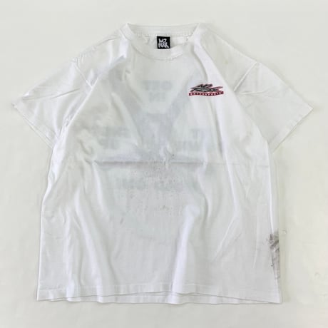90's NO FEAR "SIT DOWN SHUT UP" 両面 Tシャツ Lサイズ USA製