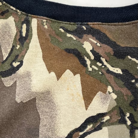 "Special Size" 90's Predator Camouflage LS Pocket Tee XXLサイズ USA製