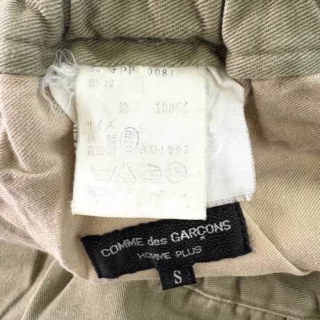 AD1997 COMME des GARCONS HOMME PLUS Cotton Easy Pants Sサイズ