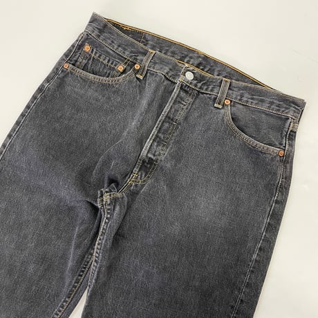 00's Levi's 501 "先染め" Black Denim Pants W36 USA製